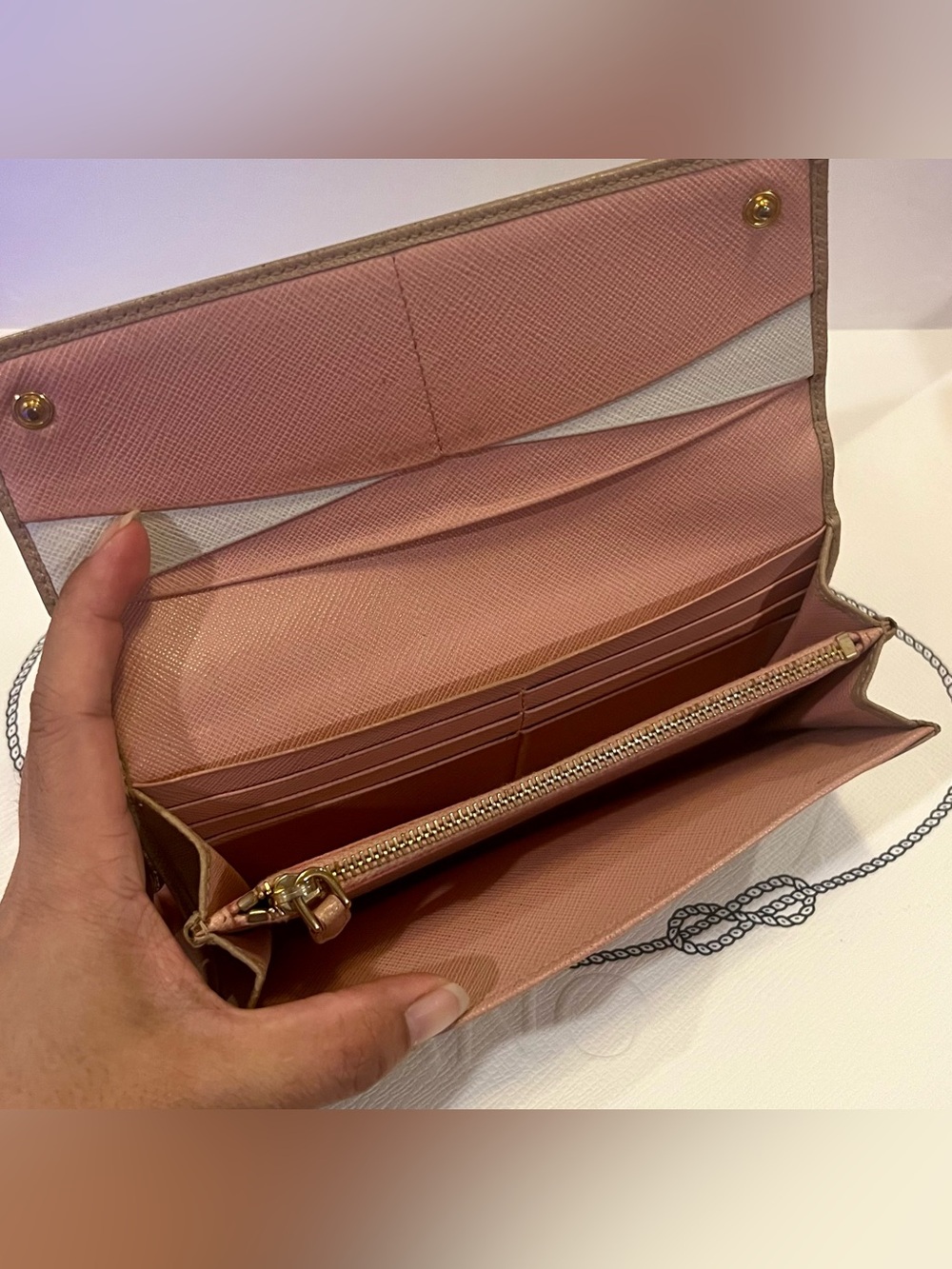 Prada Saffiano Leather Continental Wallet - Picture 11 of 16
